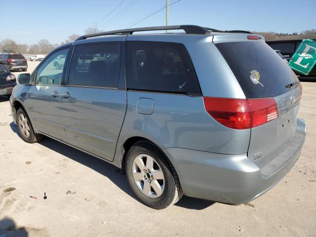 5TDZA22C75S378604 - 2005 TOYOTA SIENNA XLE BLUE photo 2