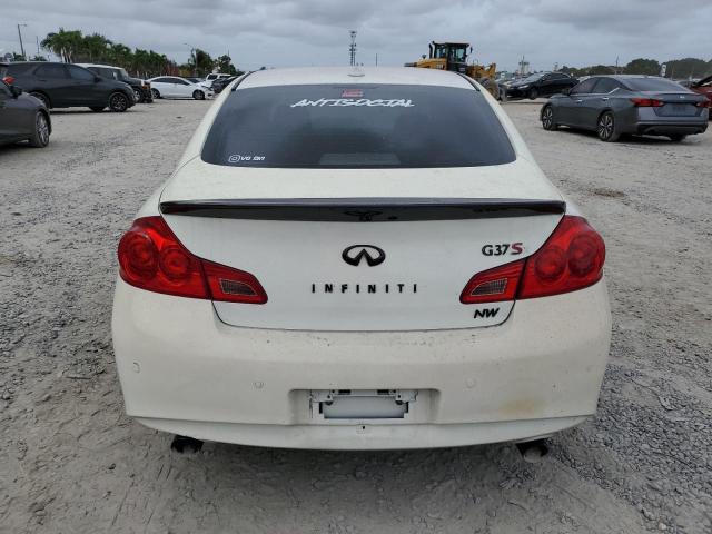 JN1CV6ARXDM754877 - 2013 INFINITI G37 WHITE photo 6