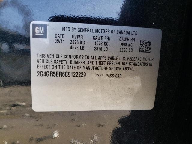 2G4GR5ER6C9122229 - 2012 BUICK REGAL 双色 照片 12