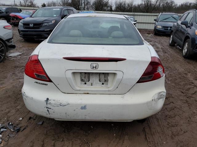 1HGCM723X7A006363 - 2007 HONDA ACCORD LX WHITE photo 6