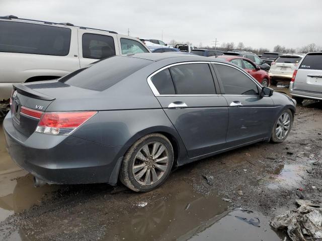 1HGCP3F82BA027125 - 2011 HONDA ACCORD EXL GRAY photo 3