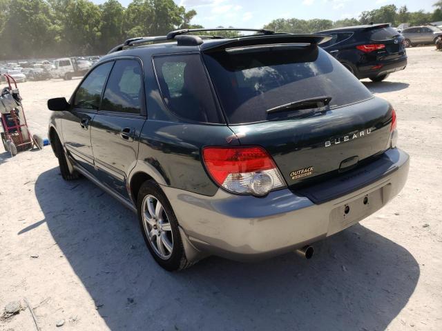 JF1GG68505H805010 - 2005 SUBARU IMPREZA OUTBACK SPORT GREEN photo 3