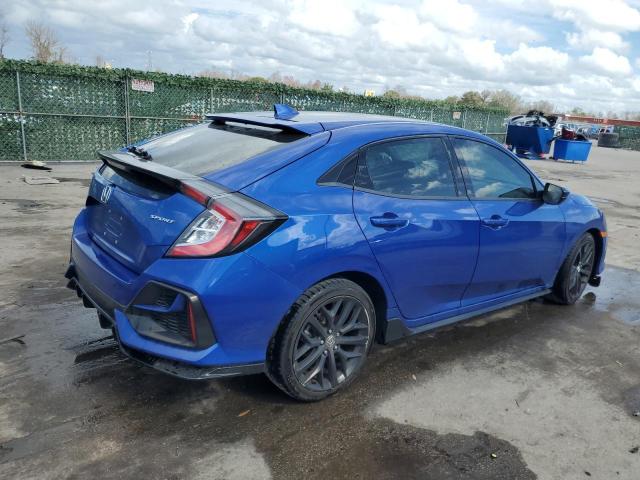 SHHFK7H42LU203609 - 2020 HONDA CIVIC SPORT BLUE photo 3