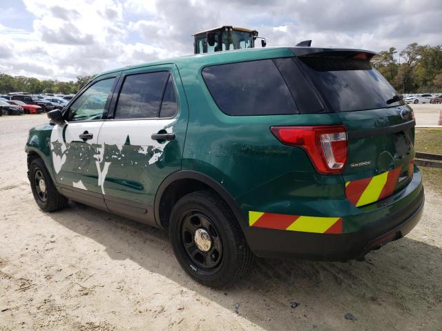 1FM5K8ARXHGC27576 - 2017 FORD EXPLORER POLICE INTERCEPTOR GREEN photo 2