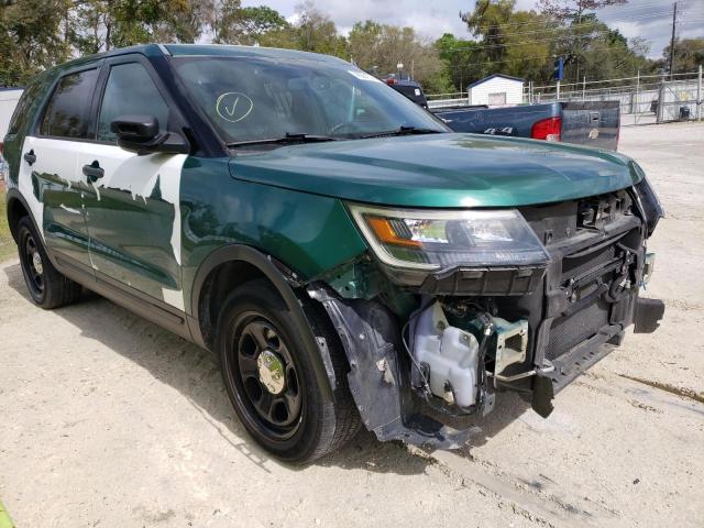 1FM5K8ARXHGC27576 - 2017 FORD EXPLORER POLICE INTERCEPTOR GREEN photo 4