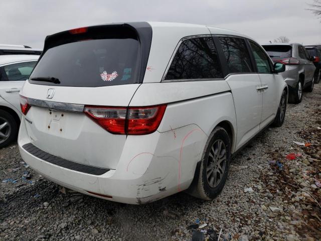 5FNRL5H62BB086968 - 2011 HONDA ODYSSEY EXL WHITE photo 3