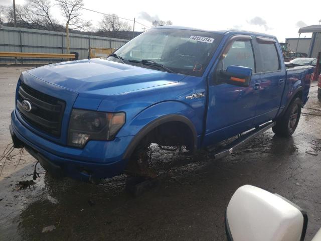 1FTFW1EFXEFC77271 - 2014 FORD F150 SUPERCREW BLUE photo 1