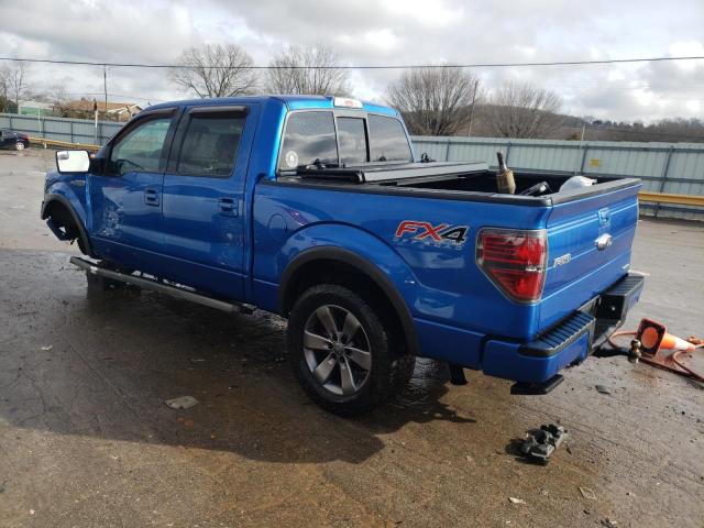 1FTFW1EFXEFC77271 - 2014 FORD F150 SUPERCREW BLUE photo 2