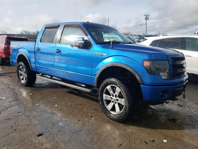 1FTFW1EFXEFC77271 - 2014 FORD F150 SUPERCREW BLUE photo 4