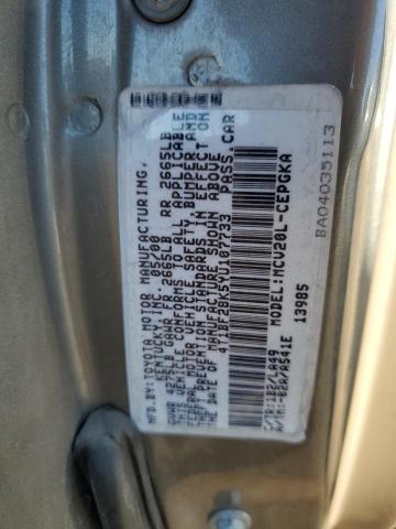 4T1BF28K5YU107733 - 2000 TOYOTA CAMRY LE TAN photo 12