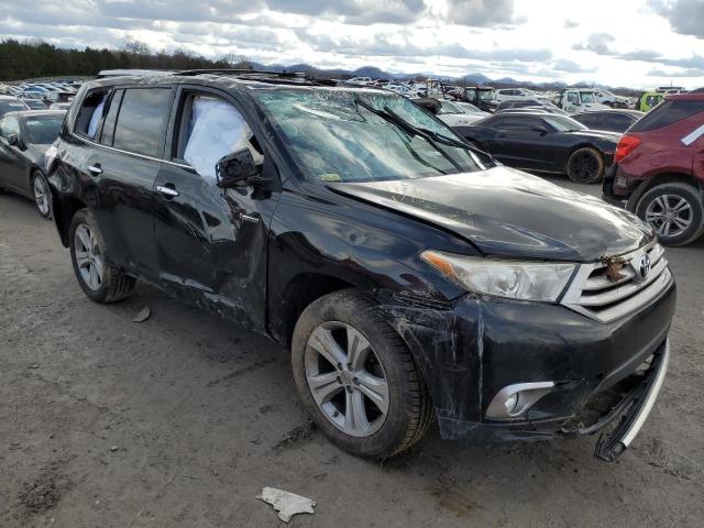 5TDDK3EH0DS242334 - 2013 TOYOTA HIGHLANDER LIMITED BLACK photo 4