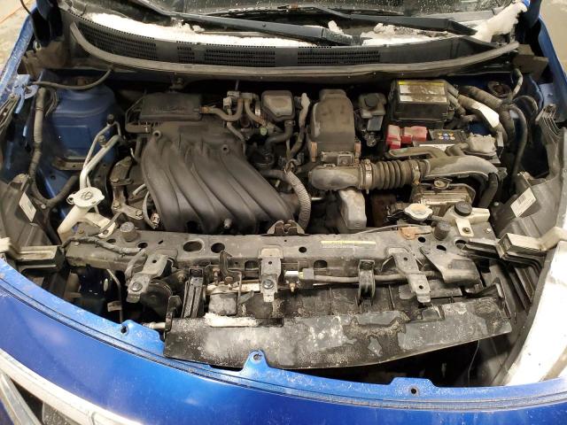 3N1CN7AP9FL887373 - 2015 NISSAN VERSA S BLUE photo 11