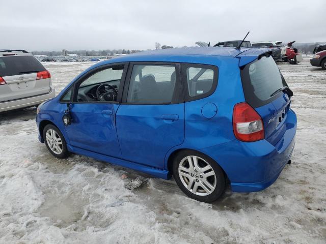 JHMGD38608S036864 - 2008 HONDA FIT SPORT BLUE photo 2