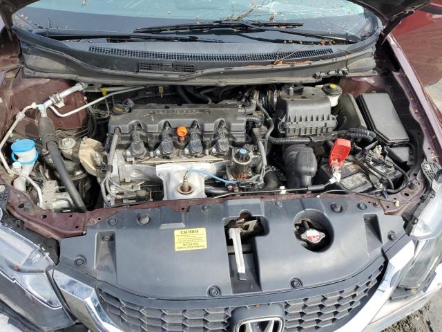 2HGFB2F50FH540263 - 2015 HONDA CIVIC LX BURGUNDY photo 11