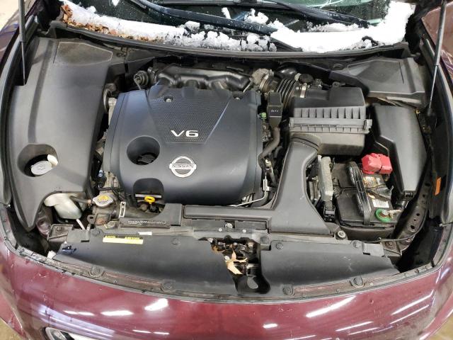 1N4AA5AP3EC495994 - 2014 NISSAN MAXIMA S MAROON photo 11