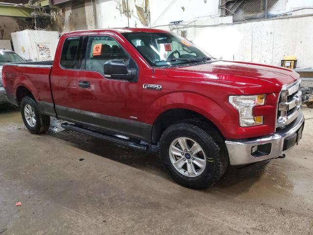 1FTEX1EP1HKC44365 - 2017 FORD F150 SUPER CAB BURGUNDY photo 4