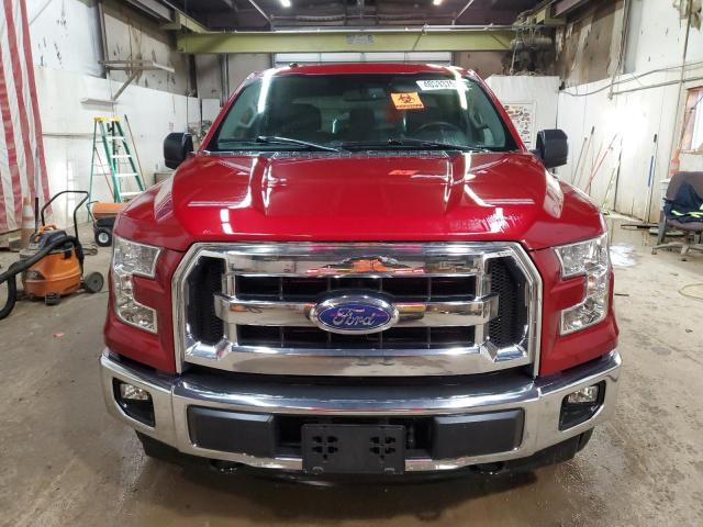 1FTEX1EP1HKC44365 - 2017 FORD F150 SUPER CAB BURGUNDY photo 5