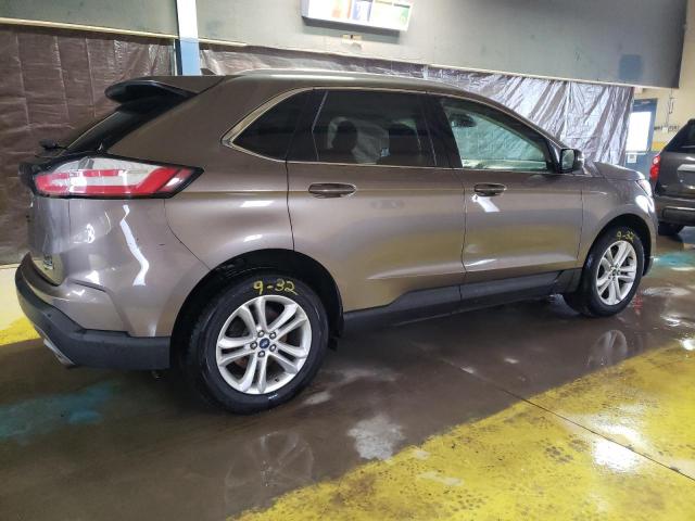 2FMPK4J94KBB36058 - 2019 FORD EDGE SEL BROWN photo 3