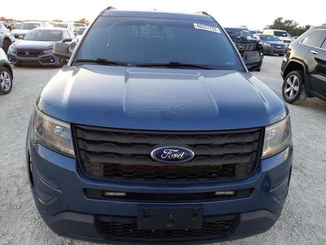 1FM5K8AR3JGA73430 - 2018 FORD EXPLORER POLICE INTERCEPTOR BLUE photo 5