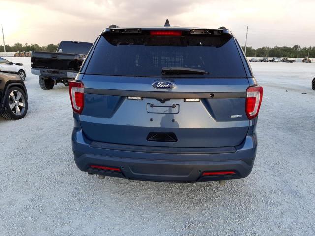 1FM5K8AR3JGA73430 - 2018 FORD EXPLORER POLICE INTERCEPTOR BLUE photo 6