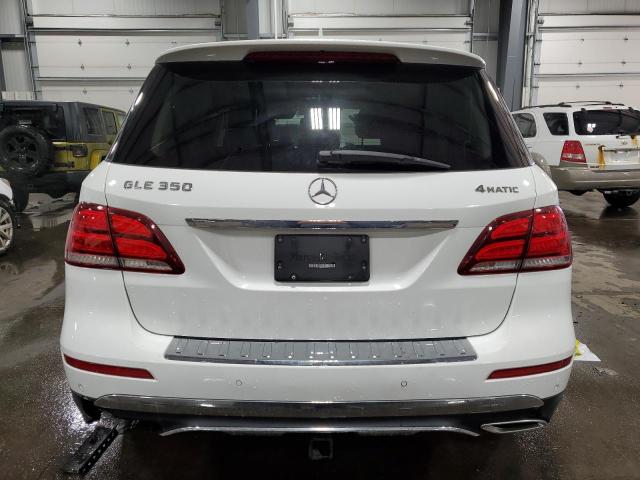 4JGDA5HB3GA769450 - 2016 MERCEDES-BENZ GLE 350 4MATIC WHITE photo 6