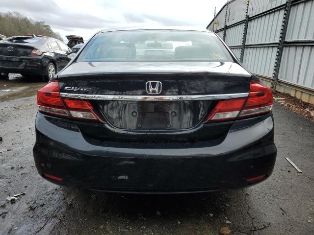 19XFB2F54FE705676 - 2015 HONDA CIVIC LX BLACK photo 6