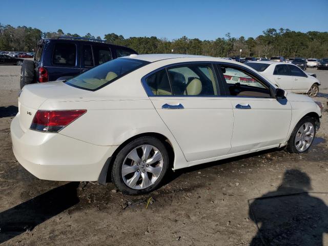 1HGCP368X8A085203 - 2008 HONDA ACCORD EXL WHITE photo 3