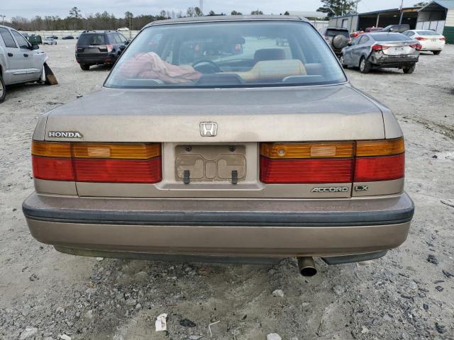 1HGCB7654MA070802 - 1991 HONDA ACCORD LX TAN photo 6