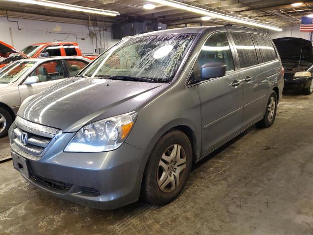 5FNRL38707B419494 - 2007 HONDA ODYSSEY EXL GRAY photo 1