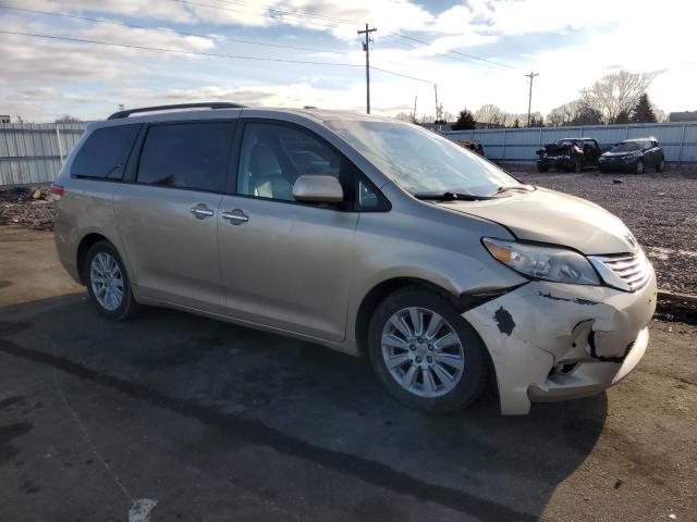 5TDYK3DC7BS039588 - 2011 TOYOTA SIENNA XLE TAN photo 4