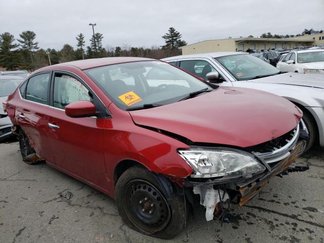 3N1AB7AP0EL621450 - 2014 NISSAN SENTRA S RED photo 4