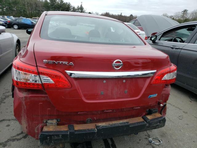 3N1AB7AP0EL621450 - 2014 NISSAN SENTRA S RED photo 6