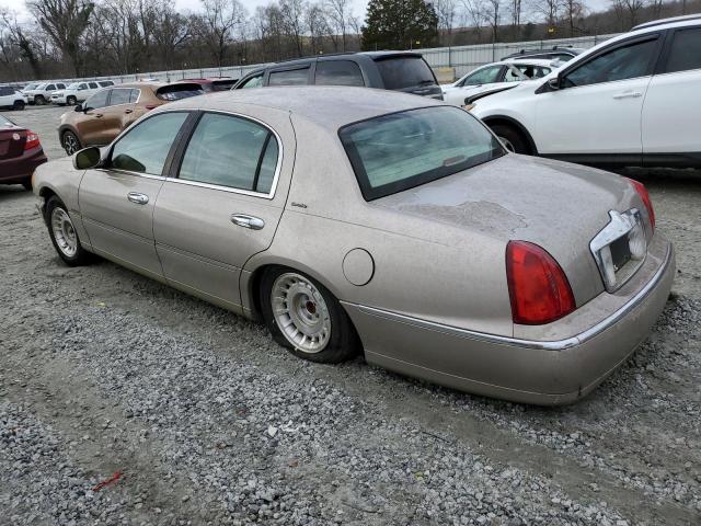 1LNHM81W4XY641720 - 1999 LINCOLN TOWN CAR EXECUTIVE Золотой фото 2