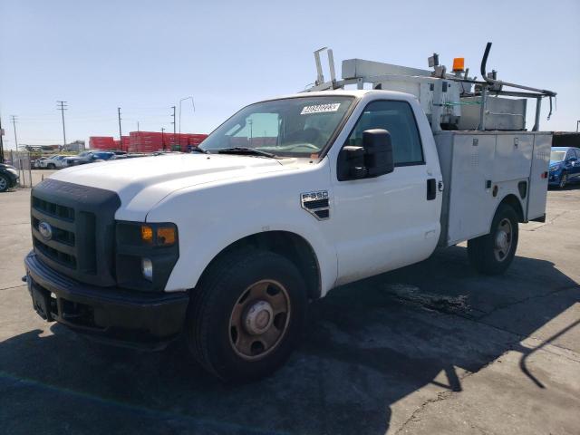 1FTWF30578EA26874 - 2008 FORD F350 SRW SUPER DUTY WHITE photo 1