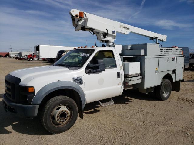 1FD4F46YX8EB87049 - 2008 FORD F450 SUPER DUTY WHITE photo 1