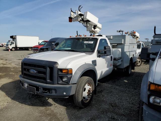 1FD4F46Y98EC32501 - 2008 FORD F450 SUPER WHITE photo 1