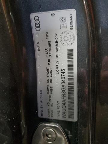 WAUG4AFR8GA040746 - 2016 AUDI S5 PREMIUM PLUS 灰色 照片 13