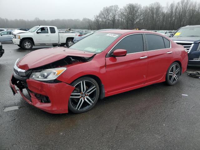 1HGCR2F50GA121148 - 2016 HONDA ACCORD SPORT RED photo 1