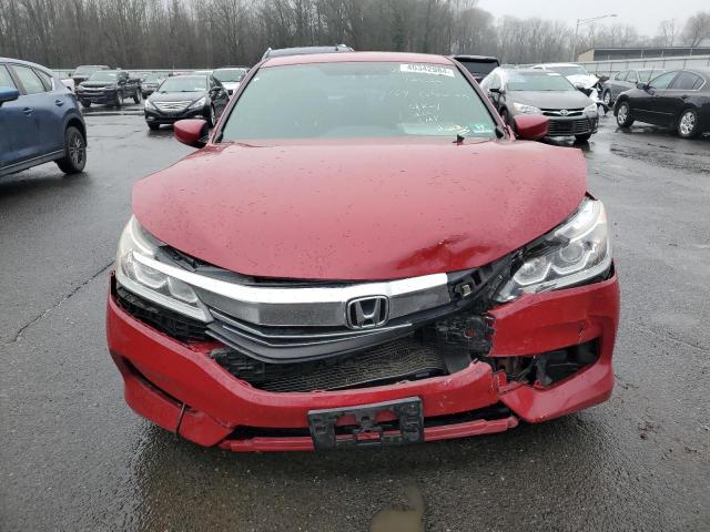 1HGCR2F50GA121148 - 2016 HONDA ACCORD SPORT RED photo 5