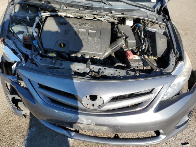 2T1BU4EEXCC801876 - 2012 TOYOTA COROLLA BASE GRAY photo 11