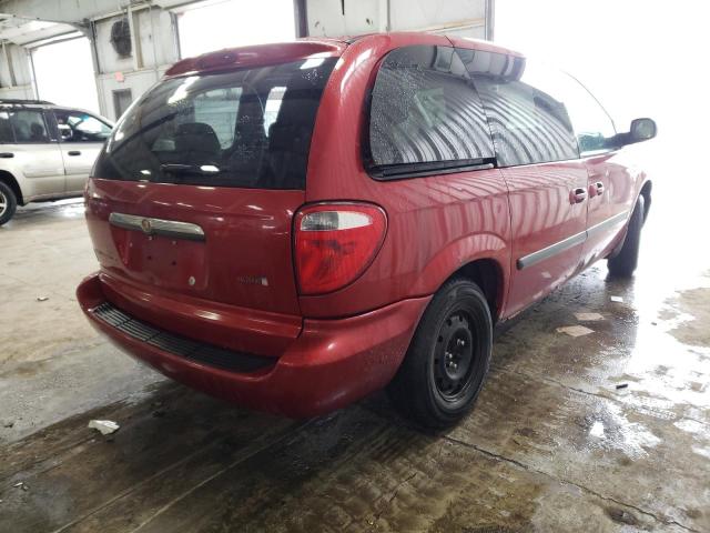 1C4GP45R05B419910 - 2005 CHRYSLER TOWN & COU წითელი ფოტო 4