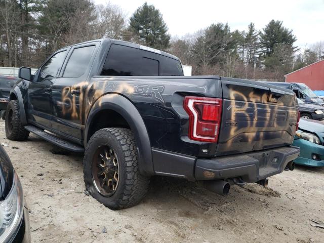 1FTFW1RG1HFB97154 - 2017 FORD F150 RAPTOR BLACK photo 2