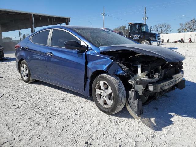 5NPDH4AE3FH623037 - 2015 HYUNDAI ELANTRA SE BLUE photo 4