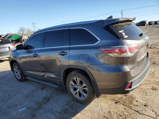 5TDKKRFH9ES030851 - 2014 TOYOTA HIGHLANDER XLE Boz foto 2