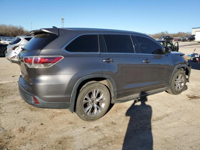 5TDKKRFH9ES030851 - 2014 TOYOTA HIGHLANDER XLE Boz foto 3