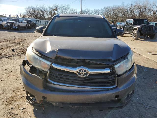 5TDKKRFH9ES030851 - 2014 TOYOTA HIGHLANDER XLE Boz foto 5