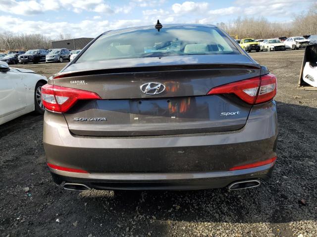 5NPE34AF5GH327255 - 2016 HYUNDAI SONATA SPORT BROWN photo 6