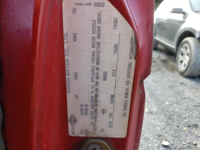 1N6HD11Y1JC319132 - 1988 NISSAN D21 SHORT BED RED photo 12