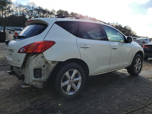 JN8AZ18U29W027352 - 2009 NISSAN MURANO S WHITE photo 3