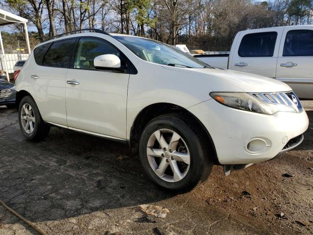 JN8AZ18U29W027352 - 2009 NISSAN MURANO S WHITE photo 4